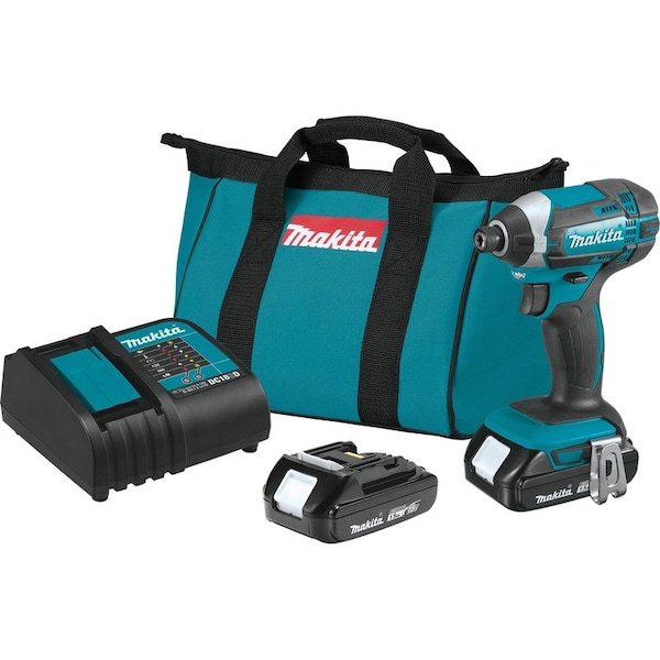 Makita 18V LXT 1/4 in. Cordless Brushed Impact Driver Kit (Battery & Charger) XDT11SY - main